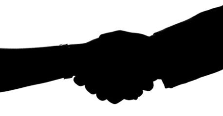 458x239 Business People Silhouette Shaking Hands Clipart Library