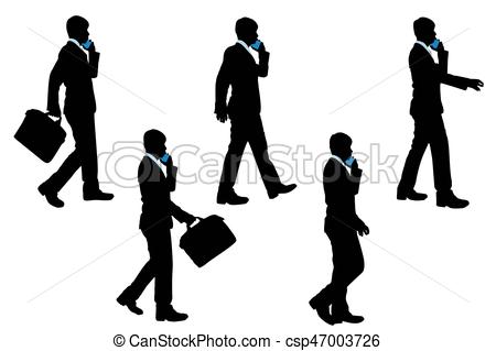 450x319 Silhouette Of Businessman On The White Background Vector