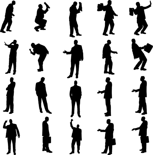 500x508 Businessman Silhouette Vector Graphics Free Vector Download (5,550