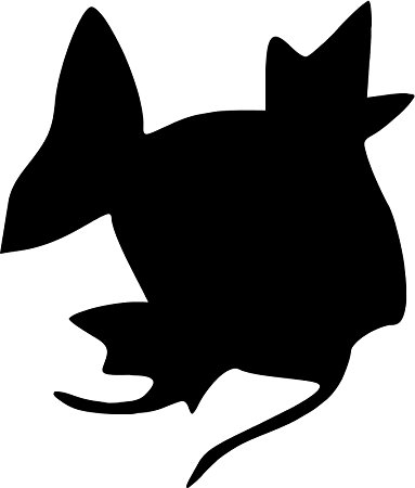 383x450 Pokemon Magikarp 5 Silhouette Decal Sticker For Cars