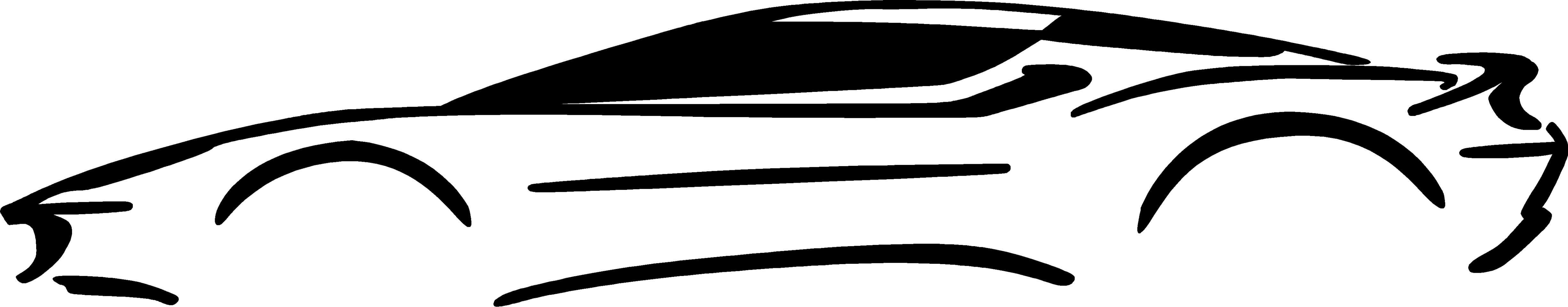 4901x959 Race Car Outline Clipart Collection