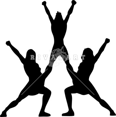 Silhouette Of Cheerleader