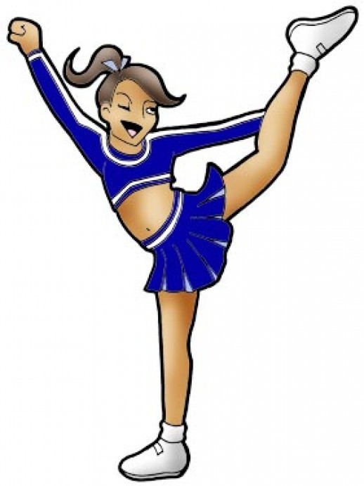 518x691 Cheerleading Silhouette Clip Art