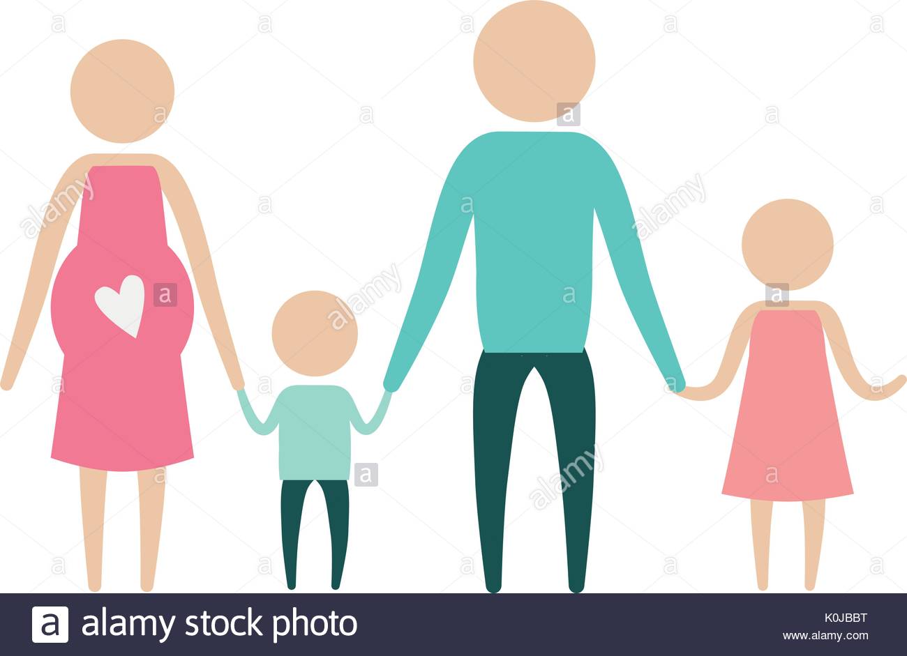 1300x941 Color Silhouette Pictogram Parents With Mother Pregnancy