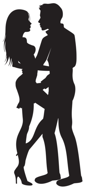 274x600 Couple Silhouettes Png Clip Art Image Silhouettes