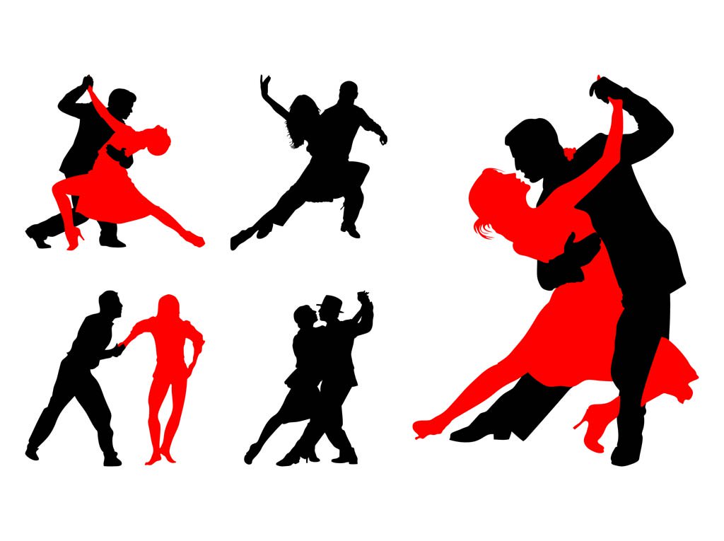 1024x765 Dancing Couples Silhouettes Vector Art Amp Graphics