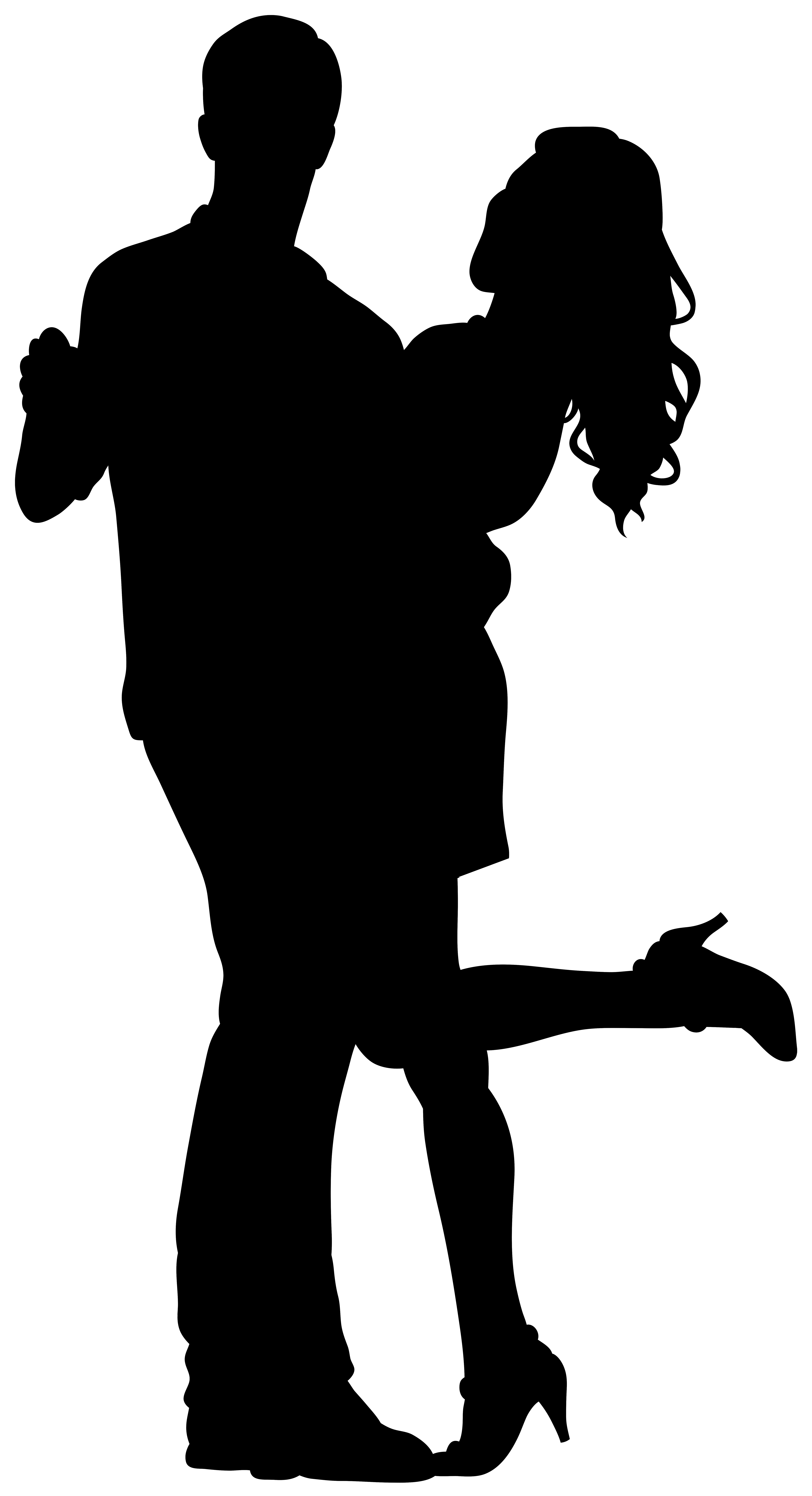 4345x8000 Couple Dancers Silhouette Png Transparent Clip Art Image
