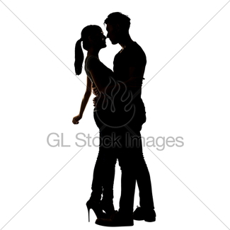 325x325 Silhouette Of Asian Couple Hug Gl Stock Images