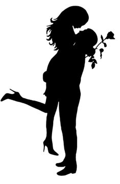 235x360 Silhouette Of A Couple Hugging