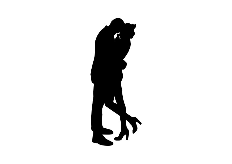 800x566 Couple Hug Silhouette Vector Silhouettes Couple