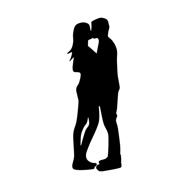630x630 Limited Edition. Exclusive Couple Kissing Silhouette 2