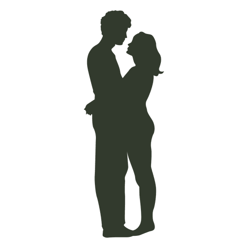 512x512 Couple Kissing Silhouette Young