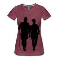190x190 Couple Walking On Beach Silhouette T Shirt Spreadshirt