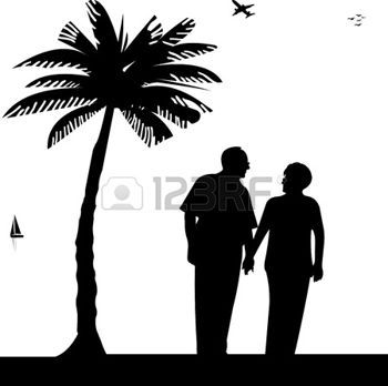 350x348 Pi%c4%99kny emeryturze para starszych spaceru na pla%c5%bcy%2c