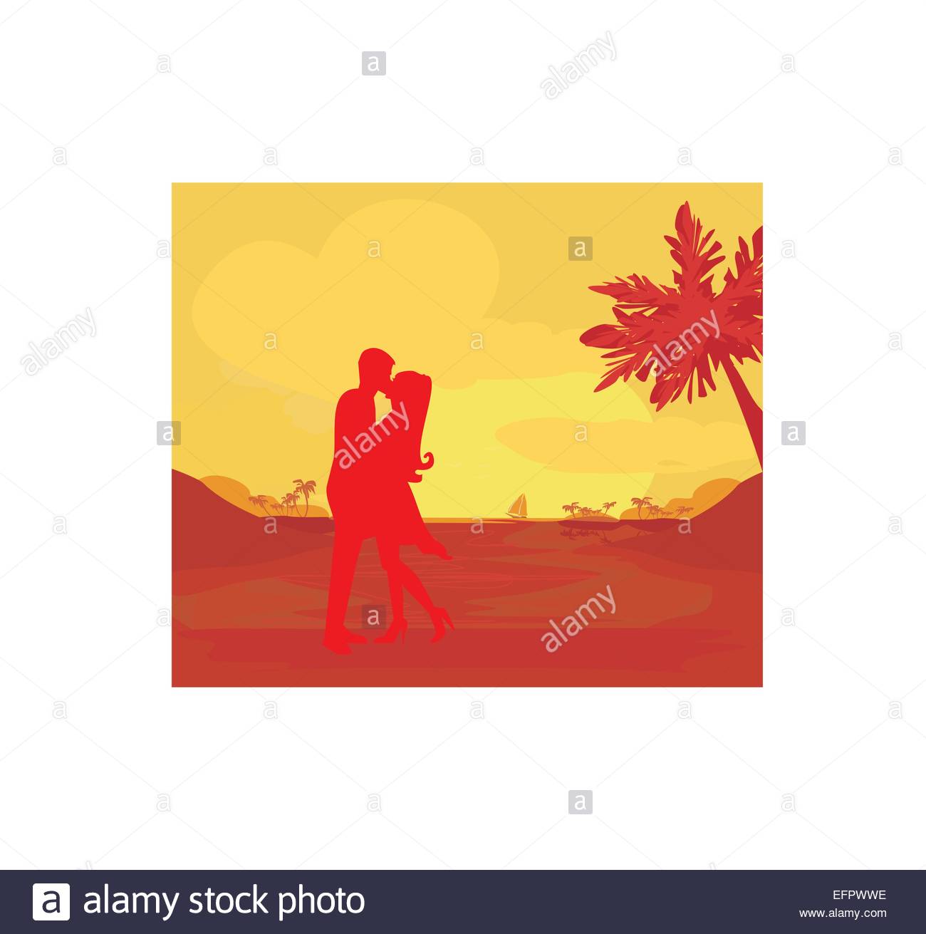 1300x1311 Romantic Silhouette Couple Kissing