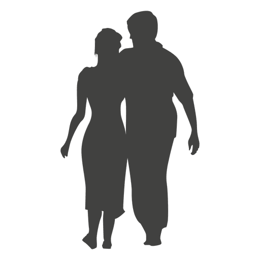 Silhouette Of Couple Walking at GetDrawings | Free download