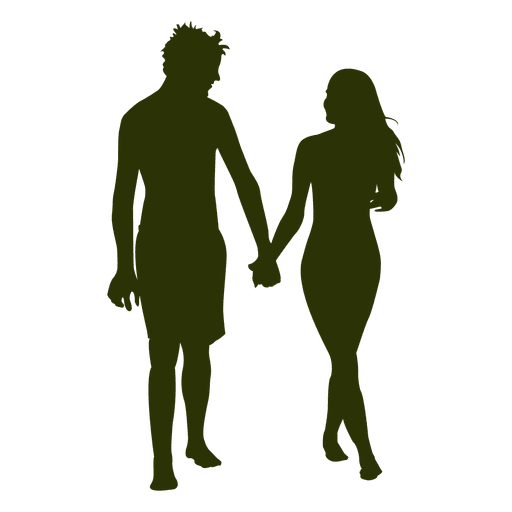 512x512 Happy Couple Walking Silhouette 5