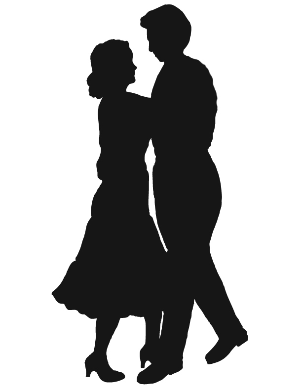 612x792 Couples Silhouette Clipart