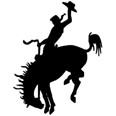 400x400 Cowboy Clipart Bronc Riding