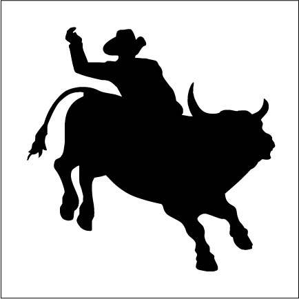 434x434 Cowboy Clipart Bull Riding
