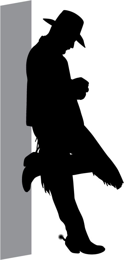 400x833 Cowboy Silhouettes Cowboys, Silhouette And Wood