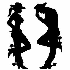 236x236 Cowgirl Silhouette