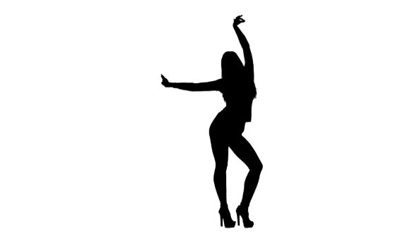 590x332 Silhouette Of Dancer Making Movements With Graceful Hands On White