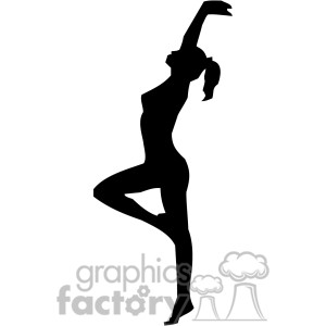 300x300 Girl Dancer Clipart Silhouette