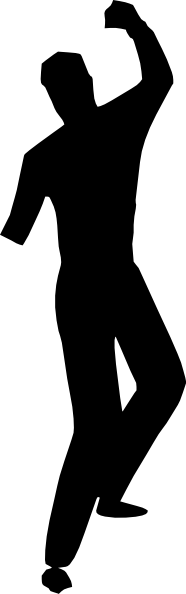186x594 Dancing Silhouette Clip Art