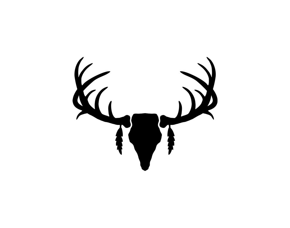 1000x788 Silhouette Vector Deer Antler Clipart Panda Free Images