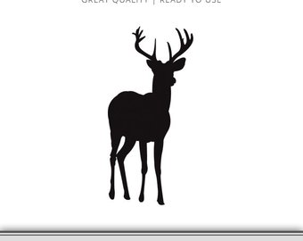340x270 Deer Tracks Silhouette Deer Svg Deer Track Svg Buck