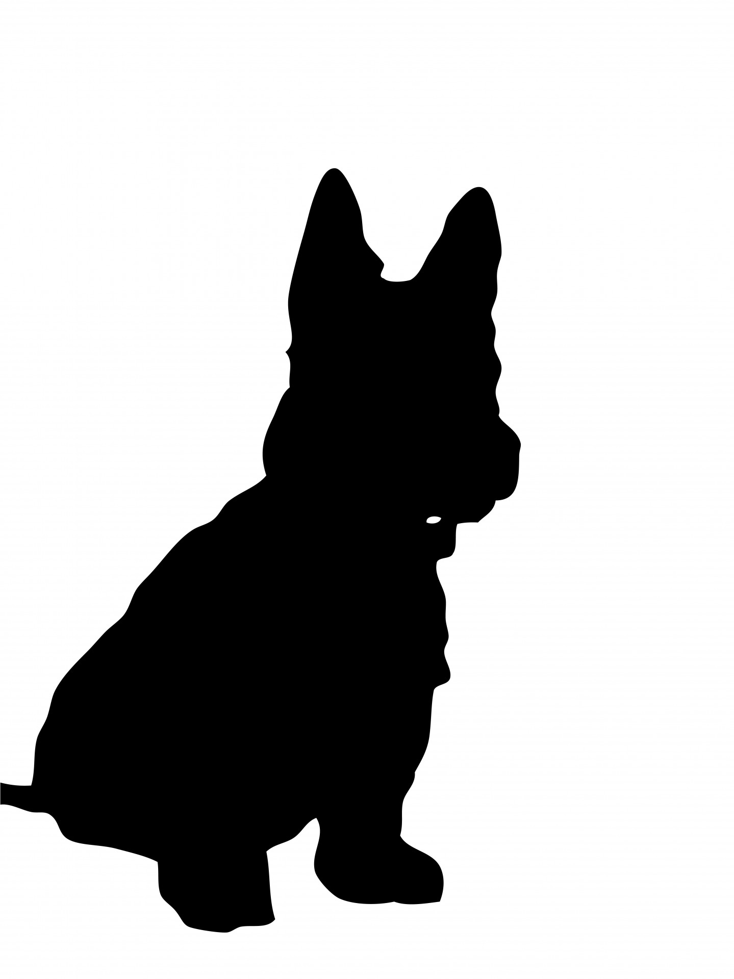 1439x1920 Dog Silhouette Free Stock Photo