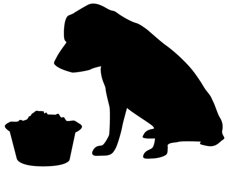 800x596 Dog Eating Silhouette Art Prints By Mishamisha Redbubble