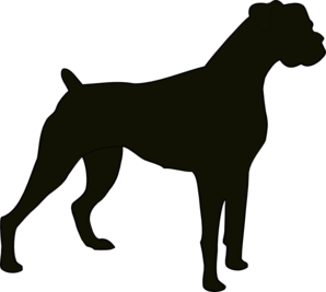 298x267 Boxer Dog Clipart Black And White