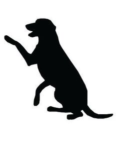 236x288 Puppy Silhouette Lamp In Black Silhouette