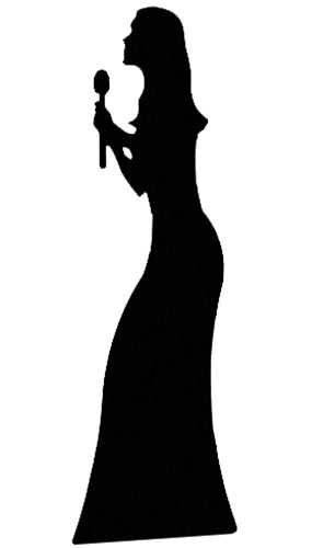 285x500 Singer Lifesize Cardboard Cutout