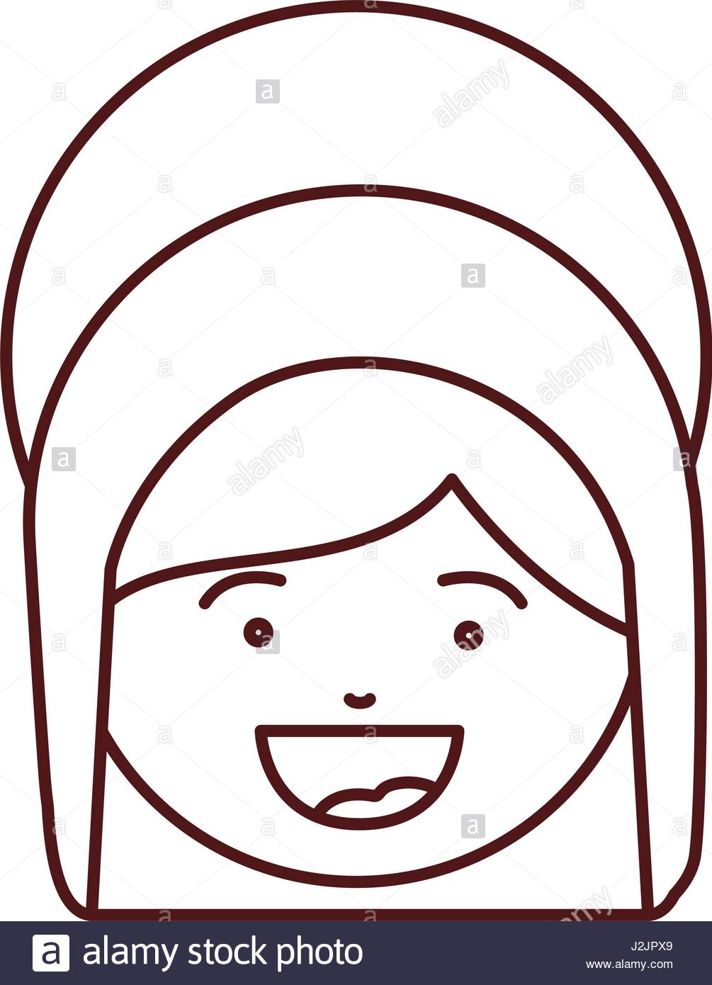 1005x1390 Silhouette Cartoon Woman Mother Face Stock Photos Amp Silhouette