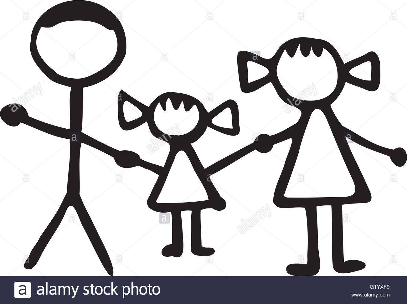 1300x971 Family Daughter Stock Vector Images