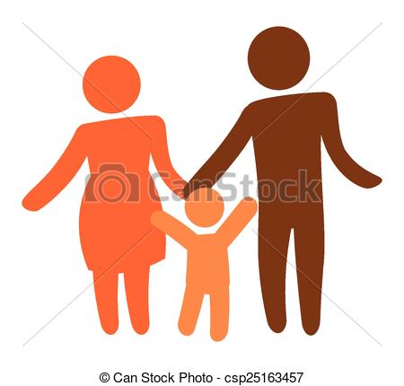 450x430 Family Silhouette Design, Vector Illustration Eps10 Graphic