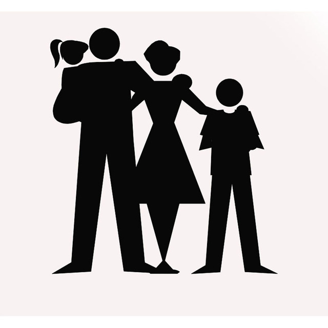 640x640 Mom And Dad Happy Child Warm Styling Family Silhouette Car Sticker