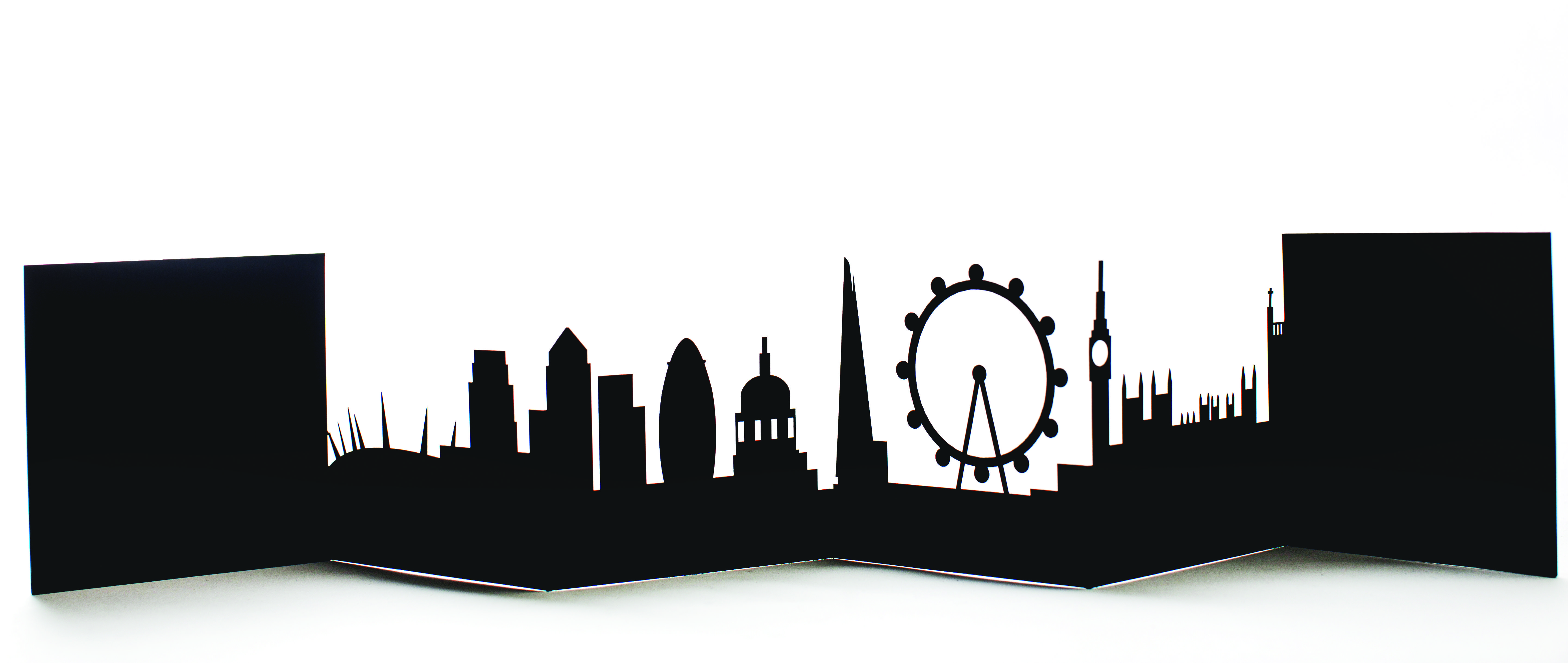 5760x2436 London Cityscape Card London Black Card, Handmade