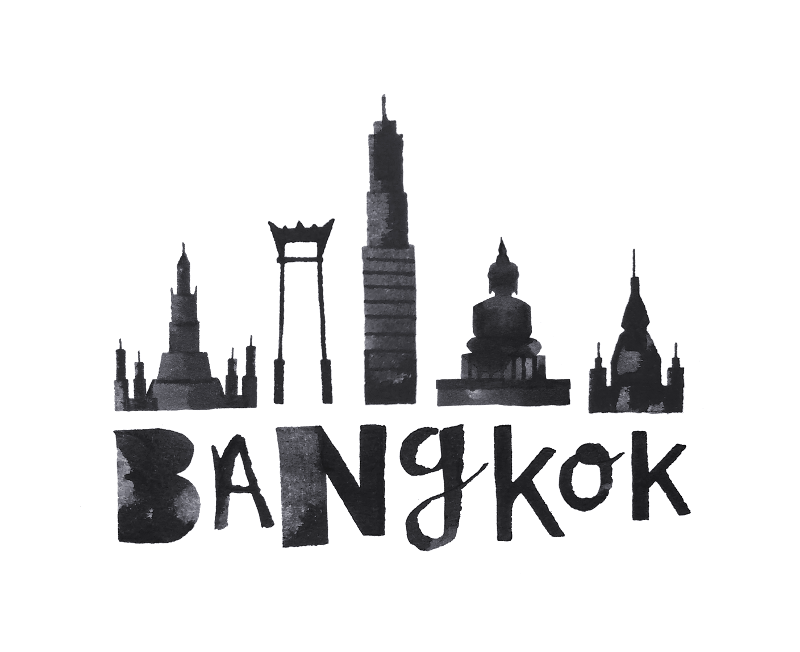 800x652 Calligraphy Representations Of Famous Landmarksuildings