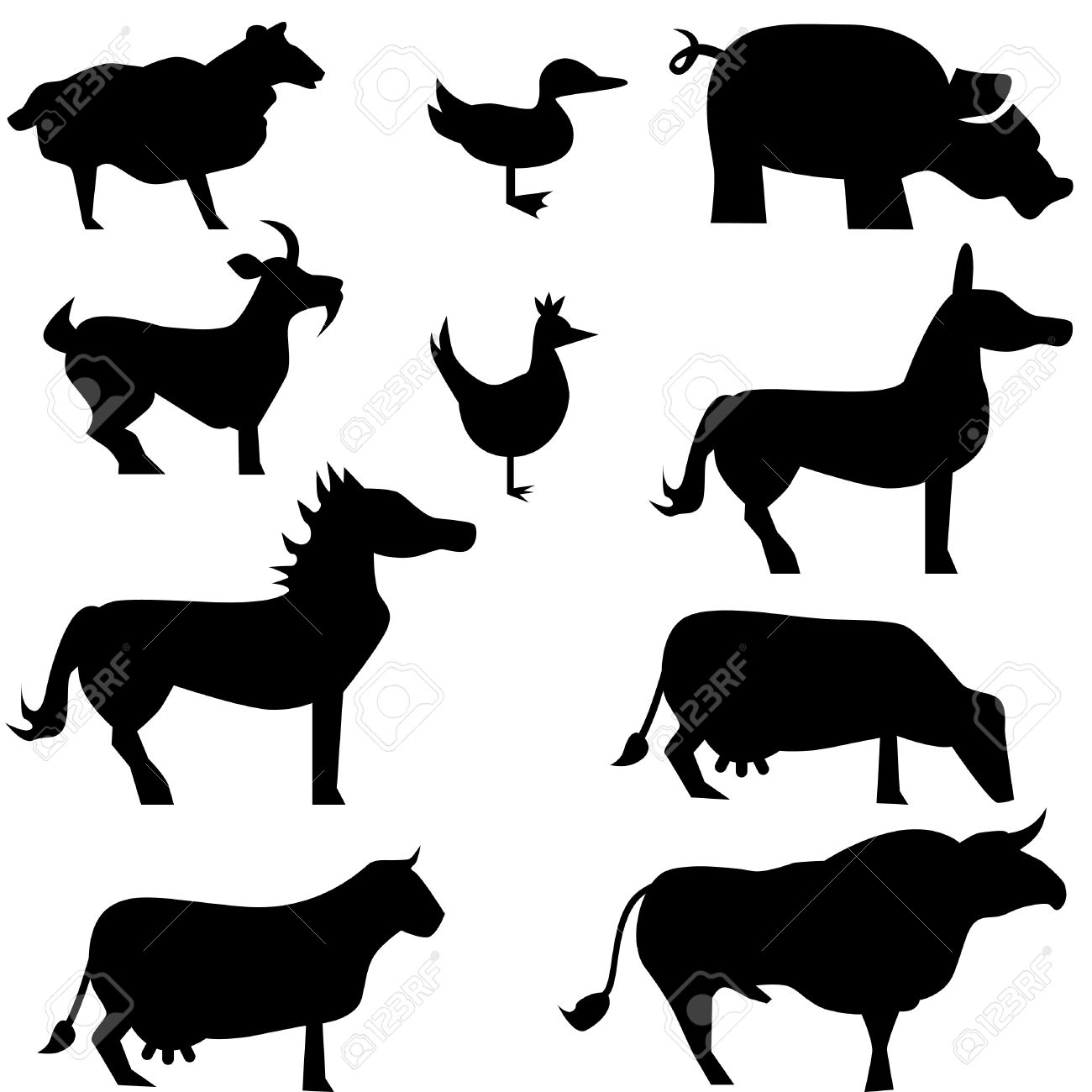 1300x1300 Donkey Clipart Farm Animal