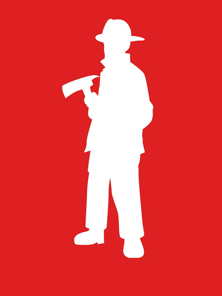 750x1000 Firefighter Silhouette Womens T Shirt By Careers Redbubble
