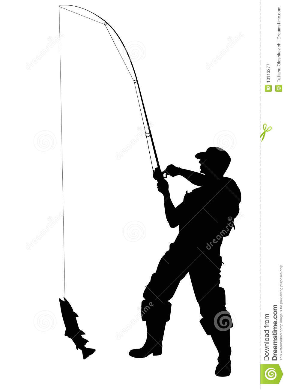 957x1300 Man Fishing Silhouette Clipart