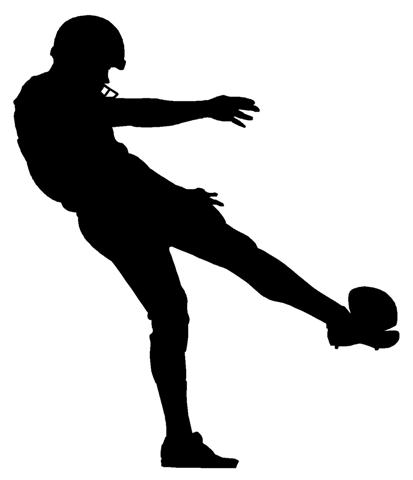 413x480 Kicker Silhouette Decal Sticker