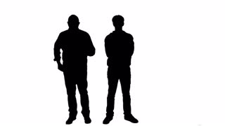 320x180 Posing Friends Talking Silhouette