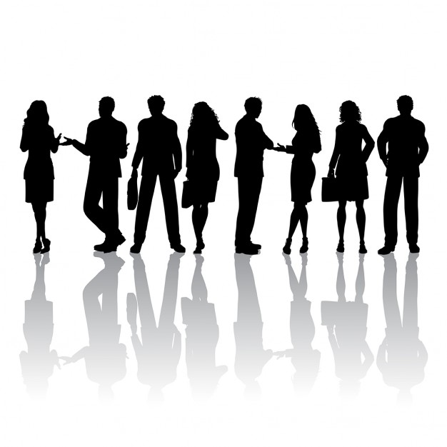 626x626 Silhouette Clipart Black And White Group Of Women Friends