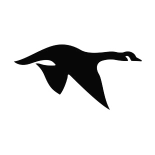 310x310 Geese Flying Silhouette Birds Decals, Decal Sticker