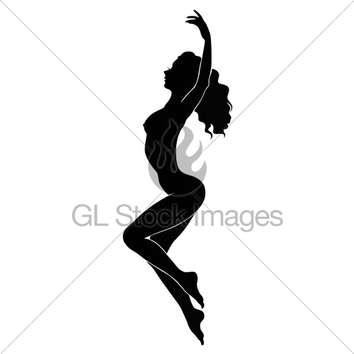 500x500 Silhouette Of Girl Gl Stock Images